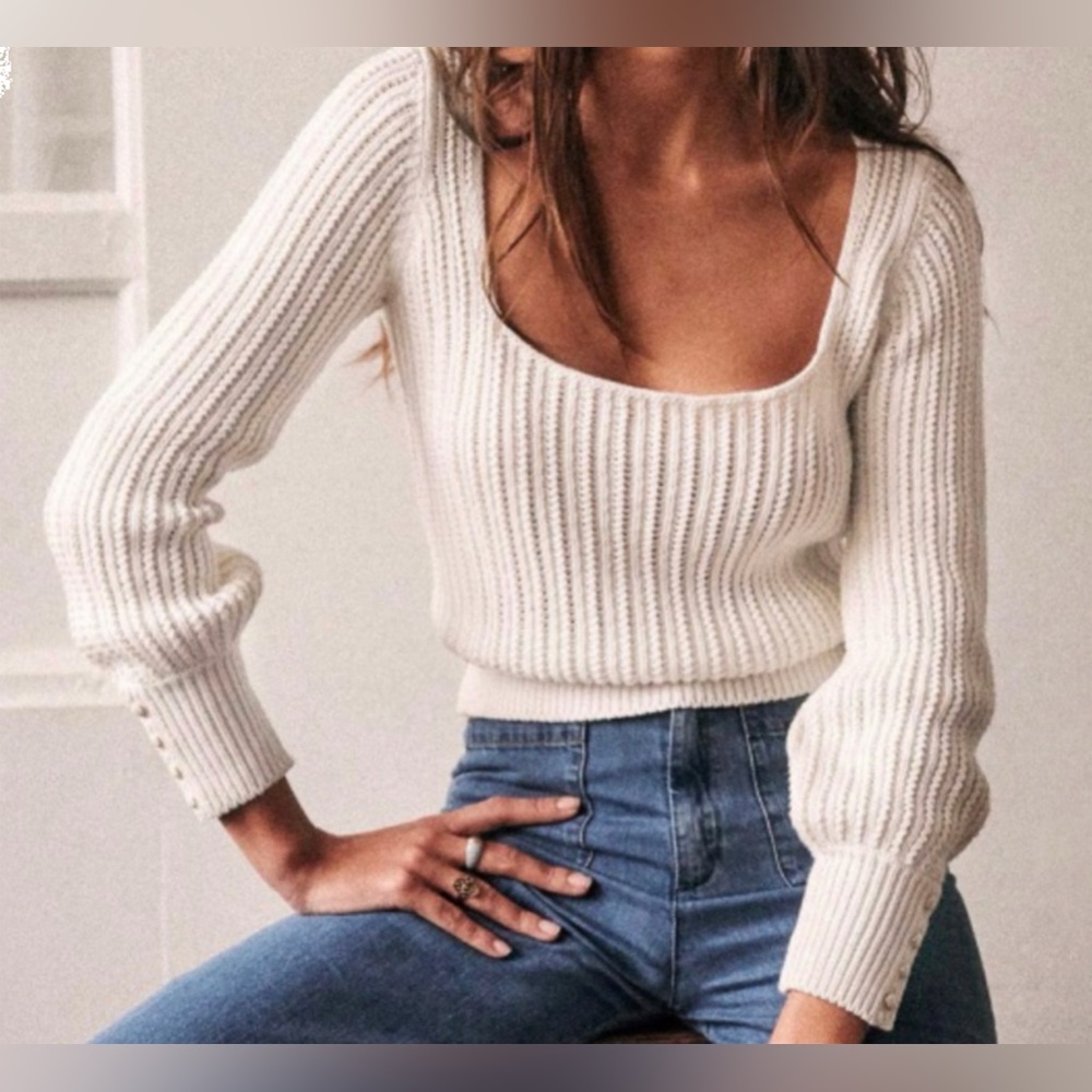 Sezane top size 40 (US 8)
